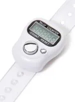 Cuberspeed Hand Finger Counting Machine Digital Head Electronic Tally Counter for Cricket Umpire and Various Counting Purpose (1Pcs) Multicolor Available