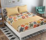 Mafatlal Cotton Blend Bedsheet 2 Pillow Cover with Runner combo (4 Piece set)