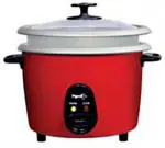 Pigeon JOY Unlimited 1.8DX Electric Rice Cooker with Steaming Feature (1.8 L, Red)