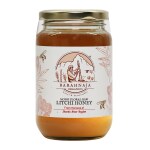 Barahnaja Organics Litchi Flora Honey Natural Himalayan Honey Organic Honey | Unprocessed Unfiltered Unpasteurized | Single Origin No Additives - Ethically Sourced,450 Gm,1 Jar