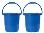 Gluman Blue Plastic Bucket 16 L (Set of 2)