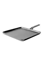 Meyer Black Cast Iron Tawa Pan with Stick Handle