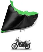 Auto Hub Bike Body Cover for Royal Enfield Himalayan , Dustproof UV Protection water resistant Custom Fit Cover-(Black-Green )
