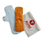 Avni Fluff Washable Cloth Pads With Storage Pouch - Xl - 330Mm (Set Of 2)