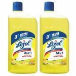 Lizol Disinfectant Surface & Floor Cleaner Liquid, Citrus - 1L (Pack of 2)