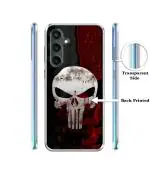 Casotec Punisher Skull Design Printed Silicon Soft TPU Back Case Cover for Samsung Galaxy S23 FE 5G