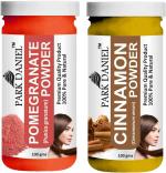 Park Daniel Pure And Natural Pomegranate Powder And Cinnamon Powder, 100 G Each (Combo Of 2) |Hair Care|Dandruff Control hair Powder|Healthy Strong Hair Mask