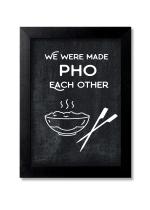 Blue Nexus Food Love Quotes Wall Poster with Wall Frame Room Art Painting Collection A4 size 10x13