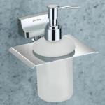 Plantex Solid Brass & SS-304 Grade Liquid Soap Dispenser/Shampoo Dispenser/Hand Wash Dispenser/Bathroom Accessories (Chrome , Platinum)