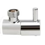 VIKING Series Wall Mounted WC AREA ANGLE COCK TOP OUTLET/ VALVE ( Polished Chrome ) | Center Lever, Brass Body, With Wall Flange | Angle Valve for Bathroom, Toilet, Home | 10930