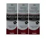 Ketocip Ketoconazole 2% Shampoo (100ml) pack of 3