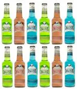 TeXpresso Tea, Coffee, Brew Chazzers Mocktails Trial pack of 12, Serving size 275ml per bottle(TeXpresso Tea, Coffee, Brew-00001-P) (Pack of 12, 4 Blue lagoon/4 Peach Sunrise/4 Cucumber cooler)