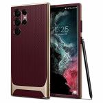 Spigen Neo Hybrid Burgundy Polycarbonate and Thermoplastic Polyurethane Back Cover Case Compatible with Samsung Galaxy S22 Ultra 7.62 x 1.02 x 15.24 cm