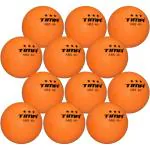 Tima Orange ABS 3 Star Table Tennis Ball (Pack of 12)