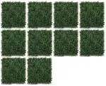 Ryme Green Artificial Grass Mat For Wall Decoration Size 60cmx40cm (Pack Of 10)