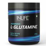 Inlife Micronised L Glutamine Powder Supplement, 300 grams Unflavoured