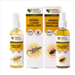 Herbal Strategi - JustOut Herbal Cockroach Repellent + JustOut Herbal Lizard Repellent - Pack of 2 100 ml each