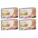 BIOFRESH Herbals Manicure Pedicure Rose Spa Kit for Hand & Foot Care for Healthy Skin (Pack of 4)