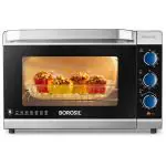 Borosil Prima 48 L Oven Toaster & Grill, Motorised Rotisserie & Convection Heating, 6 Heating Modes, Silver