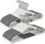 Golden bird Plastic Hangers Heavy Duty Dry Wet Clothes Hangers with Non-Slip Pads Space Saving 0.2