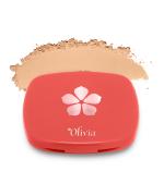 Olivia Compact Powder Peach Pie 10g, Matte Finish Light Pressed Oil Free Powder, Shade 03