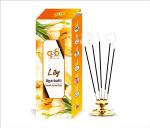 GSB Lily Premium Incense Sticks | Best for Pooja & Meditation | Agarbatti | Made with Natural Essential Oil | Hand Crafted | Long Lasting Incense Sticks (100gms)