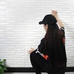 Tallin 3D Brick Wallpaper, Self Adhesive Wallpaper Waterproof Brick PE Foam Wall Panels 5Pcs/Set