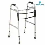 MEDSOR IMPEX Height Adjustable Folding Walker Light Weighted Walking Chair