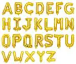 AMFIN 16 Inch R Letter Balloons Alphabet Foil Balloons for Birthday Wedding Graduation Bachlorette Bridal Shower Party Decorations Supplies - R Gold
