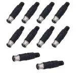 MX TV Pin RF Connector Male to Male Connector Corrosion Resistance (pack of 10)