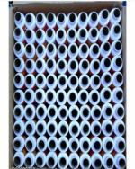 FNG Pure White100% Spun Polyester Sewing Thread 100 Tubes (1 Shades 100Tube Each) 180 Meter