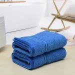 Rangoli Super Comfy Bright Blue Hand Towel 38 cm x 58 cm (Set of 2)
