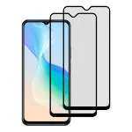 Kite Digital [Pack of 2] Vivo T1 5G Matte Finish [Black] Tempered Glass Screen Protector with Edge to Edge Coverage - Easy Installation Kit