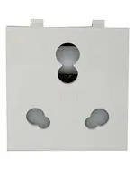 Anchor 30828 White Roma Twin Socket 10 or 20 amp 240V