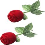 Aadhya Romantic Rose Ring Box (pack of 2) Vanity Box (Red)