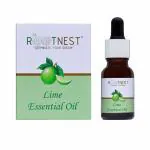 ROOTNEST Lime Essential Oil | Refreshing Lime Vitality | Zesty Citrus Lime Peel Oil | Used in Aromatherapy, Skincare & Culinary | 15ml