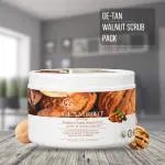 Glamroot De-Tan Walnut Scrub Cream Pack With Clove Oil Removes Sun Tan Gives Instant Glow