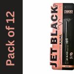 OCTAVIA BEAUTY Myra Beauty Jet Black Kajal | Long-lasting & Smudge-proof Eyeliner | Pack of 12
