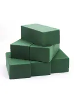 Floral Foam for Fresh and Artificial Flowers, 6PCS Wet and Dry Floral Foam Blocks for Wedding, Birthdays and Garden Decorations Sagar Florist (Green, 9