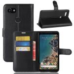 EXCLESIOR Google Pixel 2 XL Black Shockproof, Kickstand, Card Slot, Leather Wallet Flip Case Cover