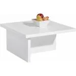Heera Moti T Coffee Table/Center Table/Sofa Engineered Wood Table (White)