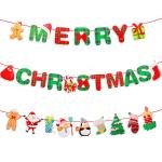 Festiko Merry Christmas Banner & Xmas Signs Hanging Banner, Christmas Decorations