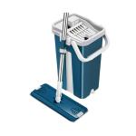 JAAMSO ROYALS Blue flat mop and bucket set Mop Floor Cleaning System