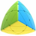 WORLD WIDE WISHES Challenging High Speed Smooth Stickerless Round Pyramid Curve Puzzle Cube