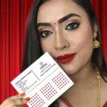 PERPAA Kumkum Red Round Bindi Book for Ladies Forehead (Stick On) (Size 8 ,Diameter 2.5mm)