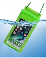 Tech Gear Pouch for all Mobile Phones, Waterproof Sealed Mobile Pouch PVC Transparent Rain Protection, Water Proof (Multicolor, Waterproof, Pack of: 1)