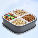 Morbrix Dry Fruit Storage Box, Storage Container with lid, Serving Box, Masala dabba, Square