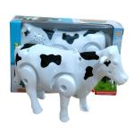AP KIDS TOYS Funny Walking Milk Cow with Light and Sound Toy for Kids | Funny Walking Cow Toys for Kids Plastic Moving Legs and Shake Tail Funny Cow Figure Toy Kids