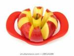 SAVREEN (Green 4-1/4inch) - Apple Slicer and Corer, Richard var Large 10cm - 0.6cm Diameter, 8 Sharp Stainless Steel Blades