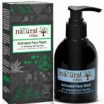 Natural Vibes Activated Charcoal & Tea Tree Face Wash 150 ml that Purifies your skin, unclogs pores & fights acne